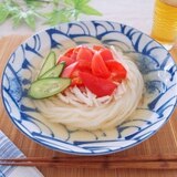 トマトの鶏つゆうどん